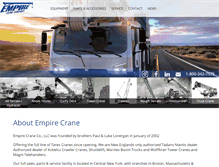 Tablet Screenshot of empirecrane.com